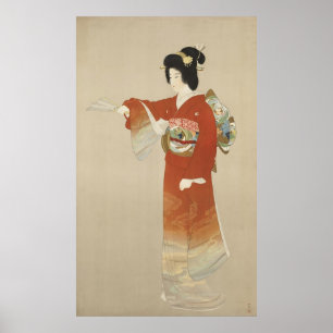 Japanese Woman In Kimono Poster