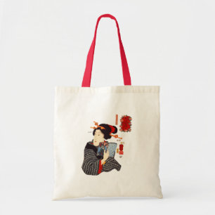 Japanese Woman Reading 2 Tote Bag