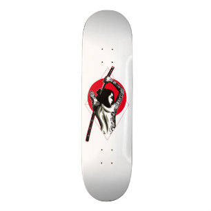 Japanese Woman Warrior Skateboard