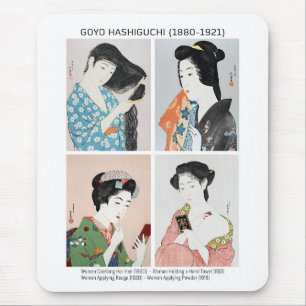 Japanese women portraits - Goyō Hashiguchi Mouse Mat