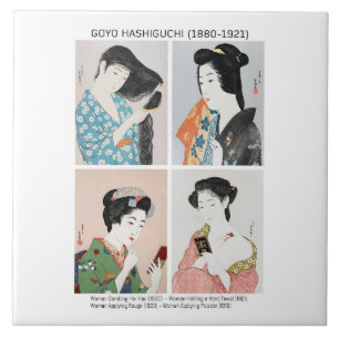 Japanese women portraits  - Goyō Hashiguchi  Tile