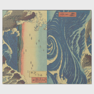 JAPANESE WOODBLOCK PRINT GIFT WRAPPING PAPER