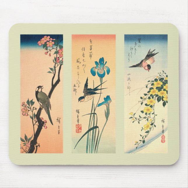 Japanese Woodblock print Mouse Mat (Front)