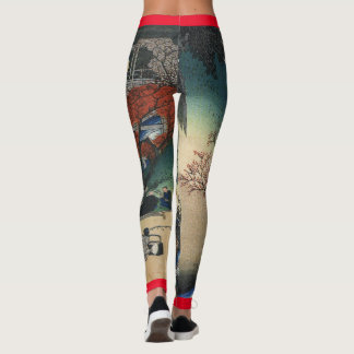 JAPANESE WOODBLOCK PRINT OF PRINTED LEGGINGS
