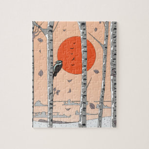 Japanese Woodpecker Jigsaw Puzzle