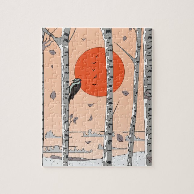 Japanese Woodpecker Jigsaw Puzzle (Vertical)