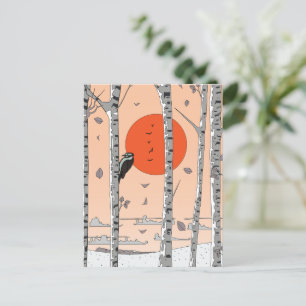 Japanese Woodpecker Postcard