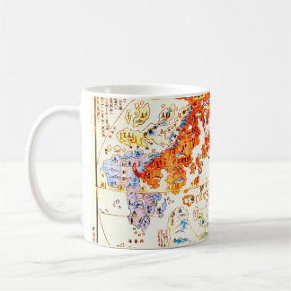 Japanese World Map 1800 Coffee Mug