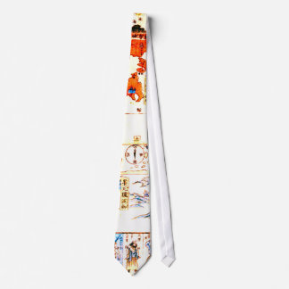 Japanese World Map 1800 Tie