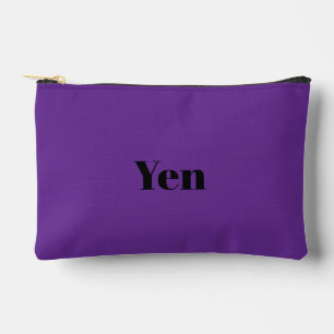 Japanese Yen zippered bag