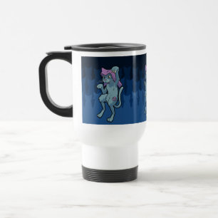 Japanese Yokai Bakeneko- Dancing Cat Travel Mug