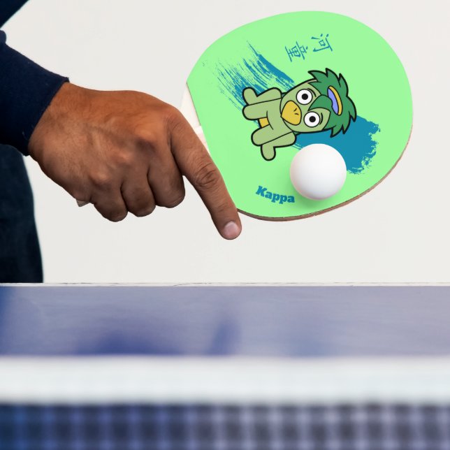 Japanese Yokai Kappa Ping Pong Paddle (Insitu)