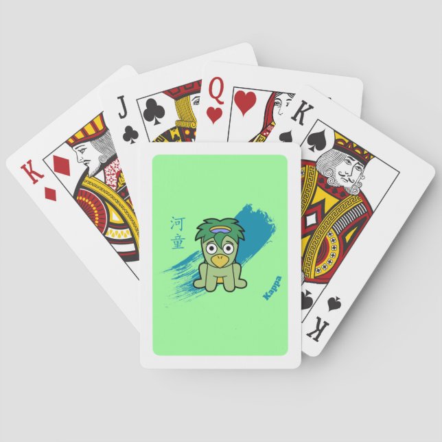 Japanese Yokai Kappa Playing Cards (Back)