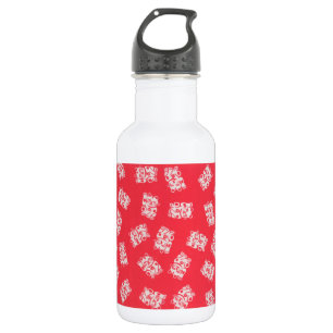 Japanese Yukata Textile, Maneki Neko (Lucky Cat) 532 Ml Water Bottle