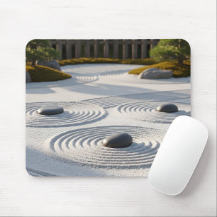 Japanese Zen Garden Sand Art Meditation Mouse Mat