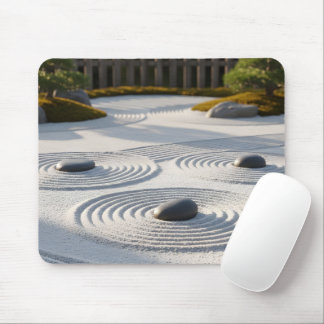 Japanese Zen Garden Sand Art Meditation Mouse Mat