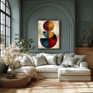 Japanese Zen Geometric Abstract Wall Art
