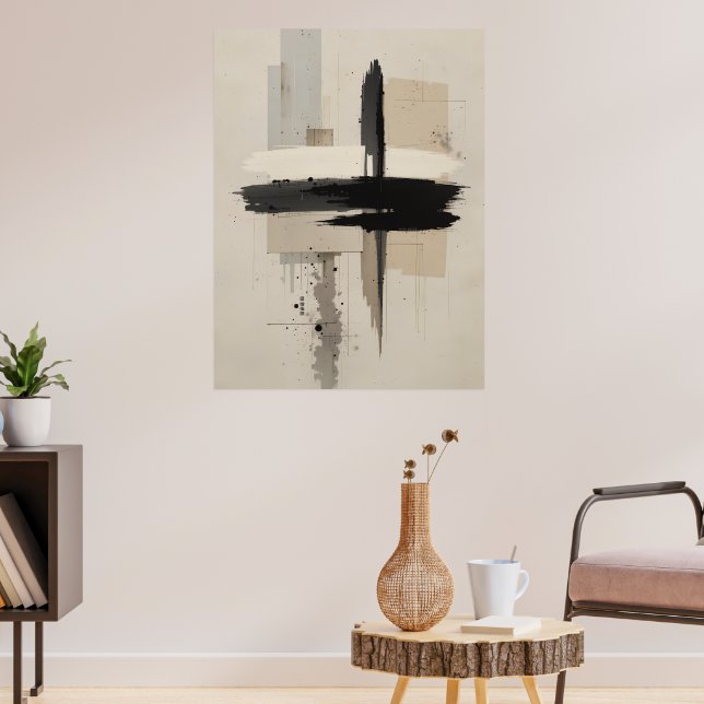 Japanese Zen Minimalist Poster Calm Modern Wall  (Living Room 3)