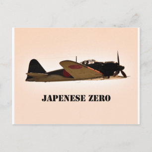Japanese Zero World War 2 Aircraft Postcard