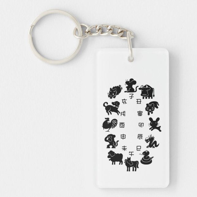 Japanese Zodiac Key Ring (Front)