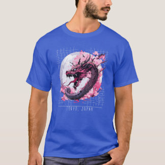 Japaneseokyo Dragon Asian inspired retro 80s gift T-Shirt
