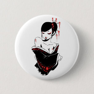 _japanesque 6 cm round badge