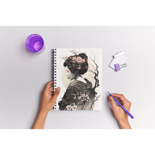  Japanische Geisha -  Notebook