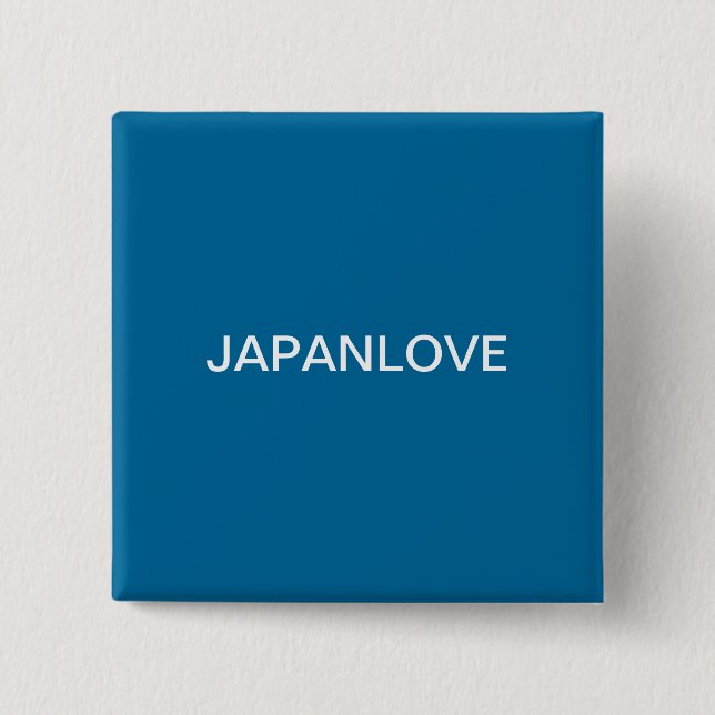 JAPANLOVE 15 CM SQUARE BADGE (Front)