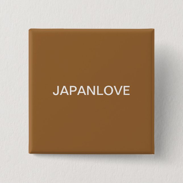 JAPANLOVE 15 CM SQUARE BADGE (Front)