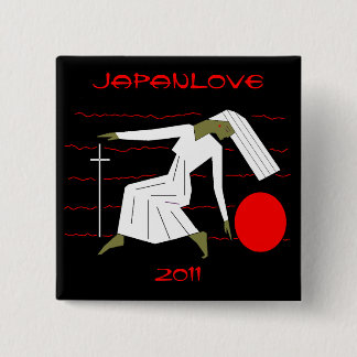 JAPANLOVE 2011 15 CM SQUARE BADGE