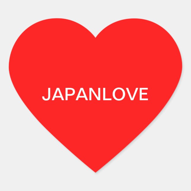 JAPANLOVE HEART STICKER (Front)