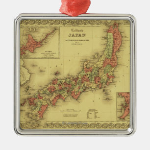 JapanPanoramic MapJapan Metal Tree Decoration