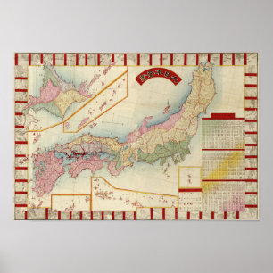 JapanPanoramic MapJapan Poster