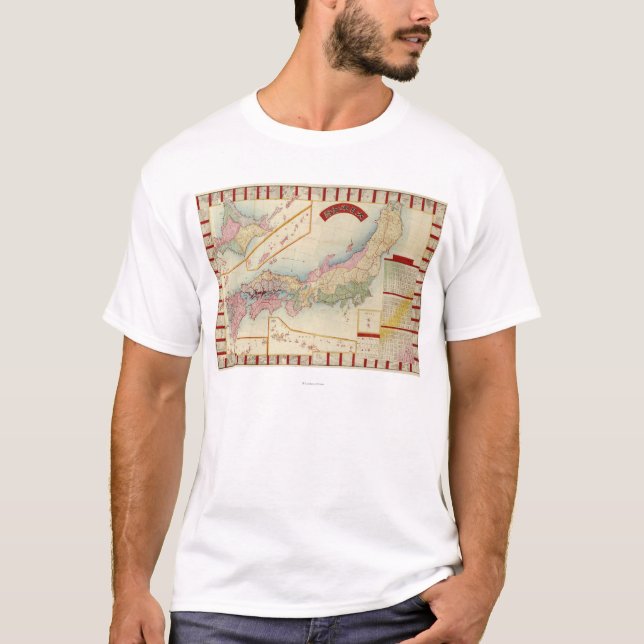 JapanPanoramic MapJapan T-Shirt (Front)