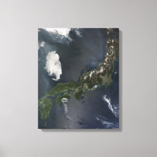 Japan's main island, Honshu Canvas Print