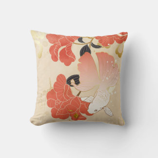 Japenese Art Floral Cushion