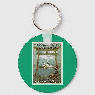 "Japon Extreme-Orient" Messegeries Maritimes Key Ring