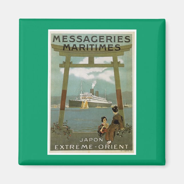 "Japon Extreme-Orient" Messegeries Maritimes Magnet (Front)