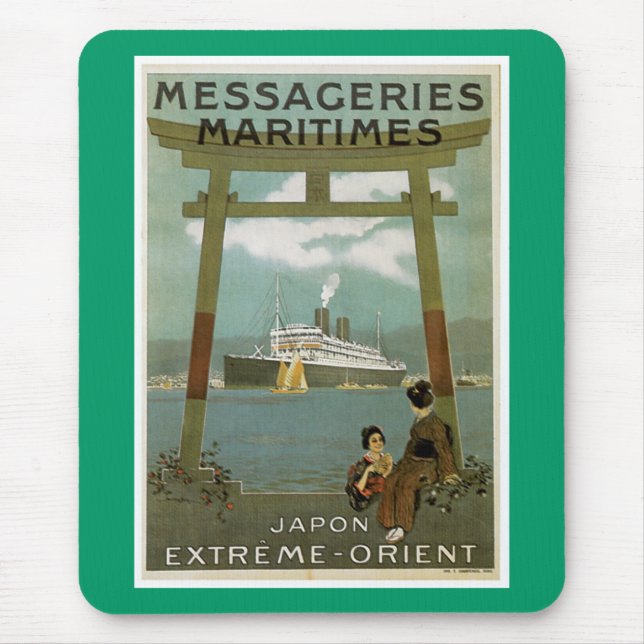 "Japon Extreme-Orient" Messegeries Maritimes Mouse Mat (Front)