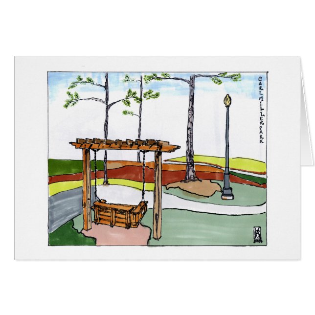 japonaiserie - balançoire au parc (Front Horizontal)