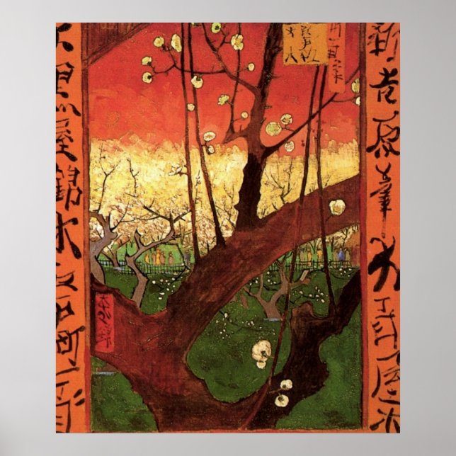Japonaiserie Plum Tree Hiroshige -Vincent van Gogh Poster (Front)