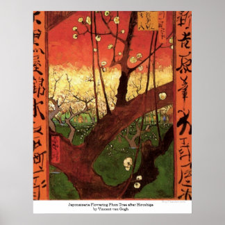 Japonaiserie Plum Tree Hiroshige -Vincent van Gogh Poster
