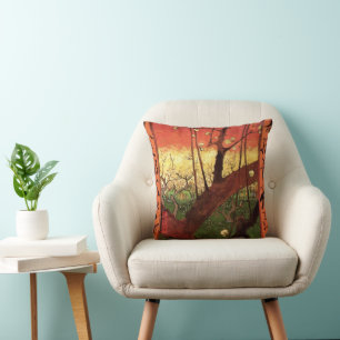 Japonism: Flowering Plum Tree by Vincent van Gogh Cushion