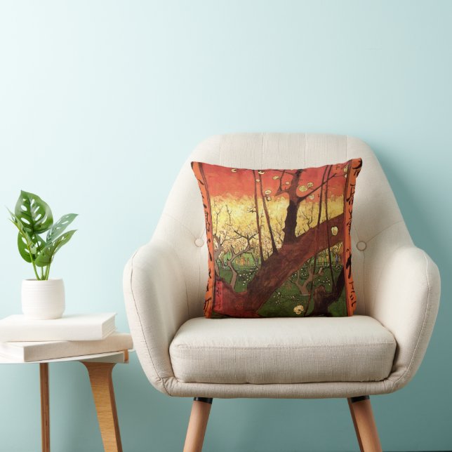Japonism: Flowering Plum Tree by Vincent van Gogh Cushion (Chair)