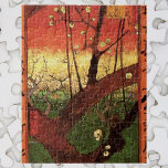Japonism: Flowering Plum Tree by Vincent van Gogh Jigsaw Puzzle<br><div class="desc">Japonaiserie: Flowering Plum Tree (after Hiroshige) by Vincent van Gogh is a vintage fine art post impressionism landscape floral nature painting. A blossoming plum tree in bloom during the spring season in a backyard garden with Japanese letters and characters along the edges. About the artist: Vincent Willem van Gogh (1853...</div>