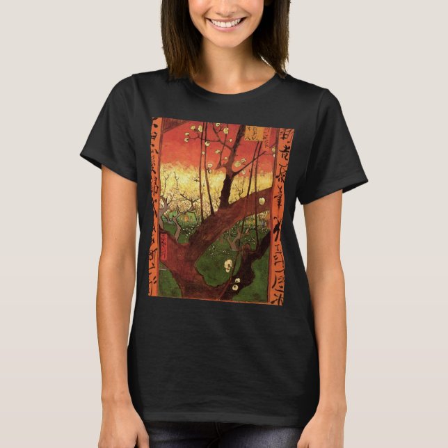 Japonism: Flowering Plum Tree by Vincent van Gogh T-Shirt (Front)