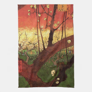 Japonism: Flowering Plum Tree by Vincent van Gogh Tea Towel