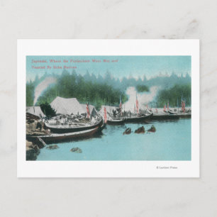 Japonski Island - Potlatchers & Sitka Natives Postcard