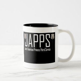 JAPPS:  Jewish American Princess Patrol Service Two-Tone Coffee Mug