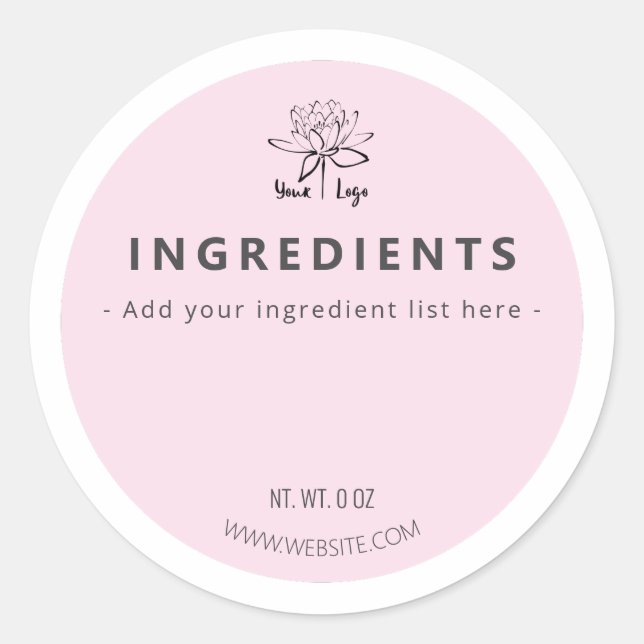 Jar Bottom Ingredient Labels (Front)